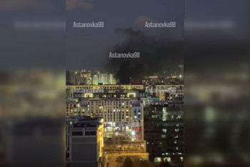 Фотография к новости: В новостройке на левобережье Астаны произошёл пожар