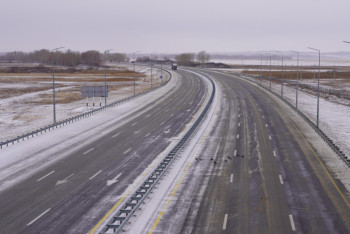 Фотография к новости: Участок республиканской трассы в СКО закрыли на 20 дней
