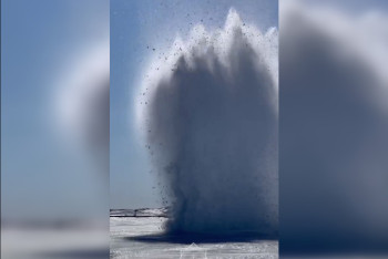 Фотография к новости: На водоёмах Карагандинской области взорвали 14 тысяч квадратных метров льда