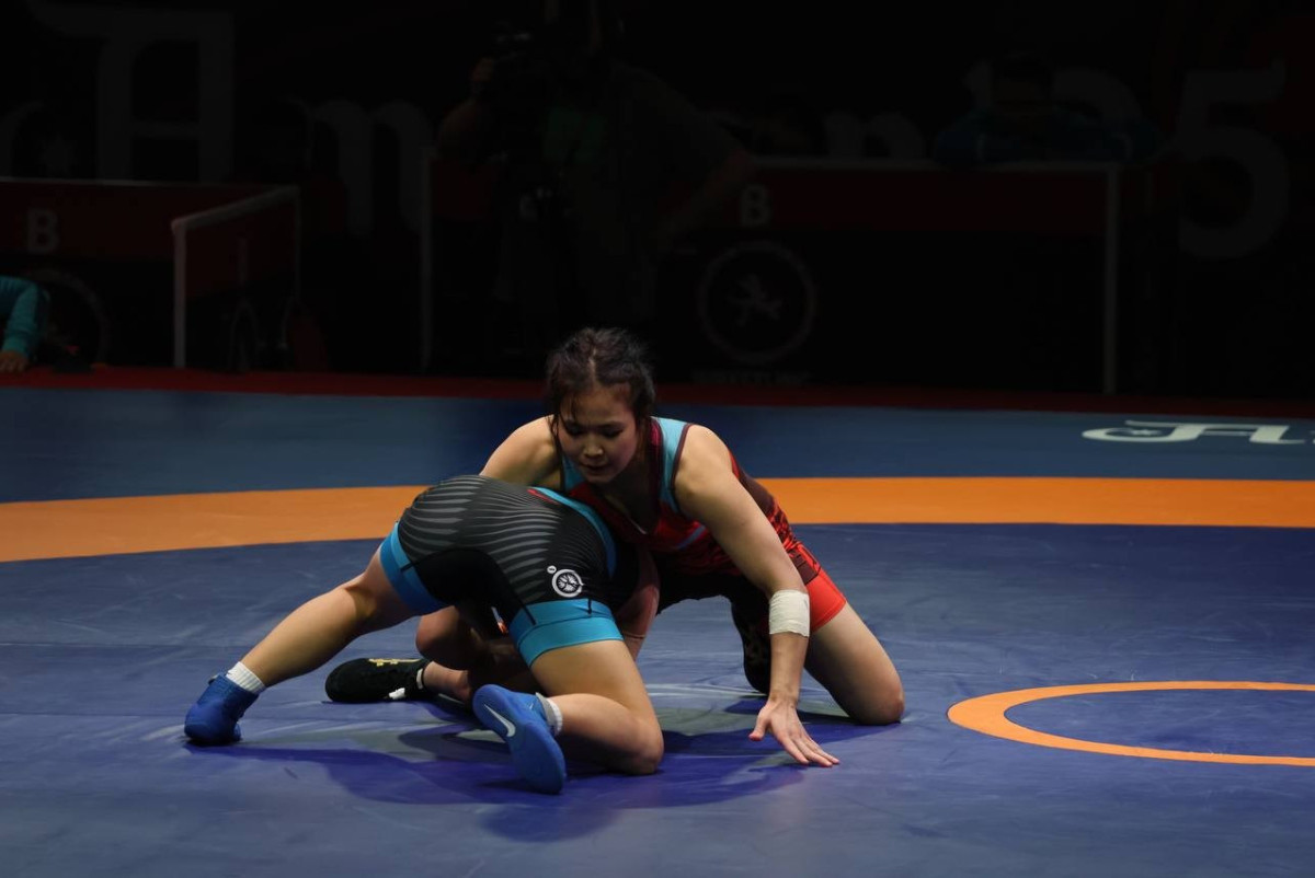 Казахстанская спортсменка завоевала "бронзу" чемпионата Азии по борьбе