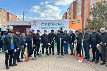 Депутаты подмели улицы в Косшы