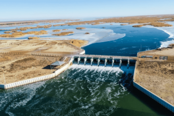 Фотография к новости: В Казахстане продолжается контролируемый сброс воды из крупных водохранилищ