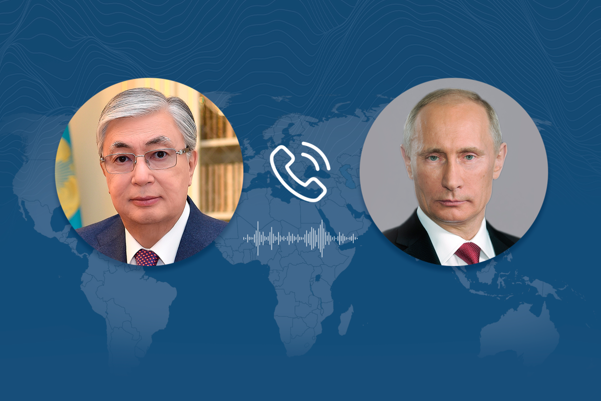 Токаев и Путин обсудили сотрудничество в энергетической сфере