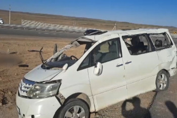 Фотография к новости: Перевернувшийся Alphard унес жизни двух человек под Карагандой