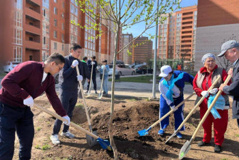 Фотография к новости: Более 100 тысяч человек вышли на общегородской субботник в Астане