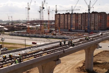 Фотография к новости: В Астане завершён важный этап строительства LRT