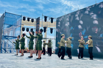 Сцены военных лет воссоздали под открытым небом в Актау