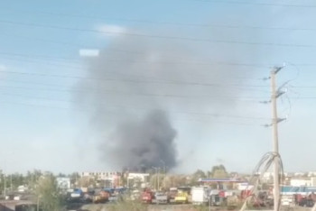 Второй пожар за неделю: в Астане снова загорелся рынок