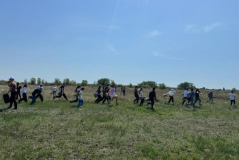 Фотография к новости: В Караганде прошел необычный плоггинг-забег