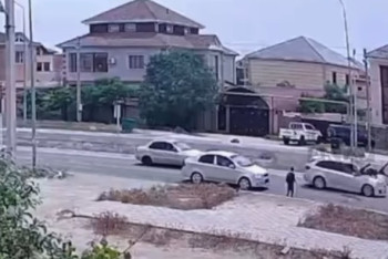 Момент жуткого наезда на детей в Актау попал на видео