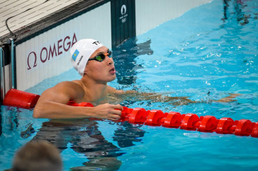 Фотография к новости: Пловец Адильбек Мусин установил новый рекорд Казахстана