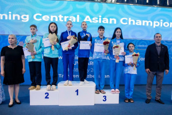 Фотография к новости: Казахстанские синхронистки покорили чемпионат Центральной Азии