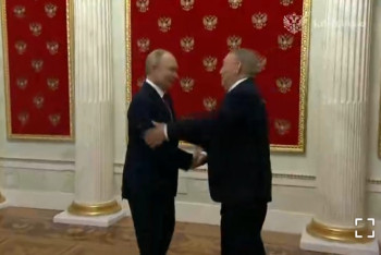 Фотография к новости: Назарбаев встретился с Путиным в Кремле