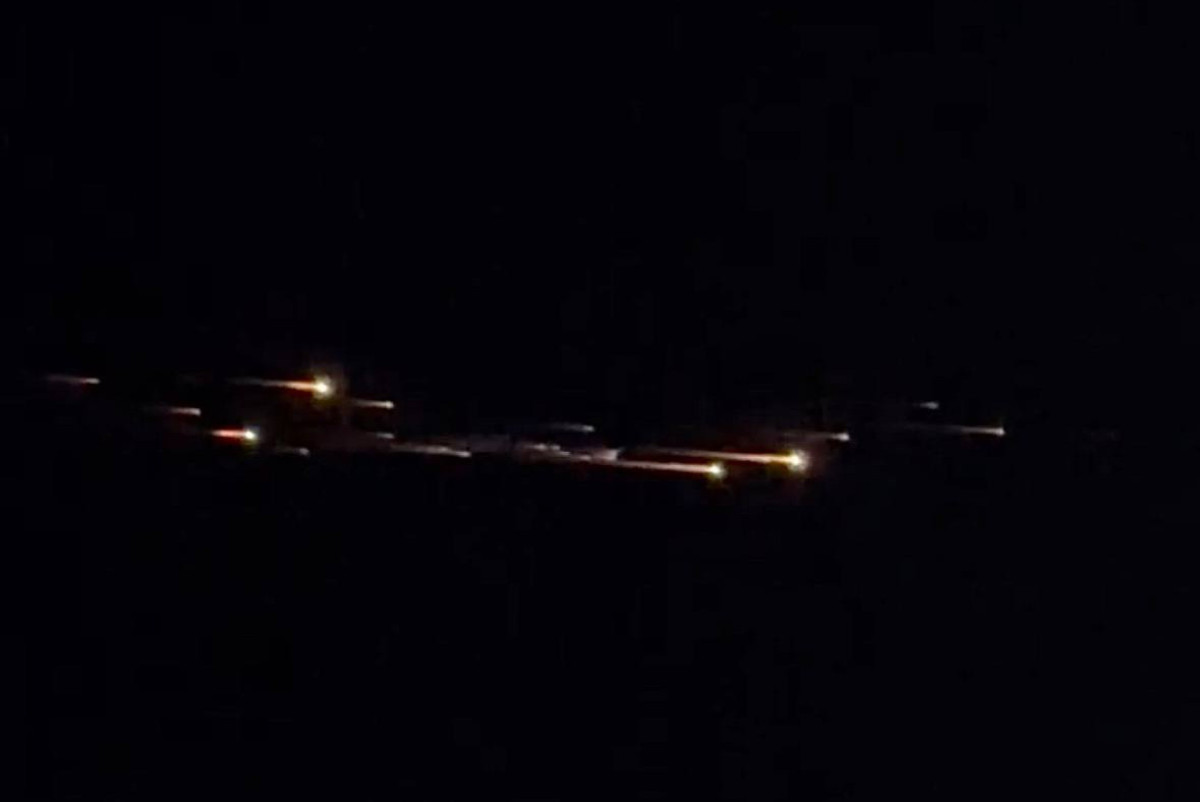 В МЦРИАП прокомментировали огни в ночном небе