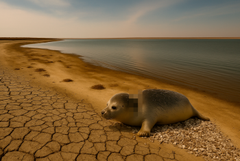 Фотография к новости: Почему в Казахстане до сих пор не налажена система спасения раненых тюленей