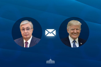 Фотография к новости: Токаев направил телеграмму Трампу