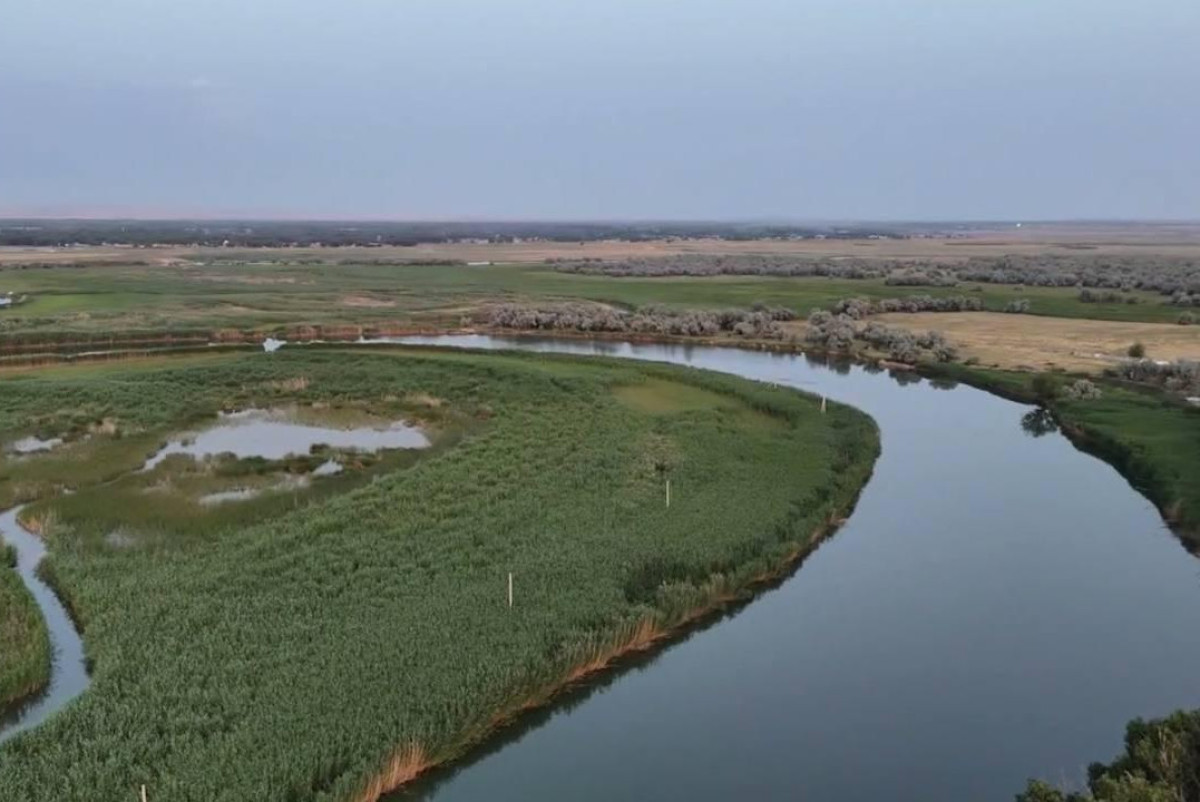 Созакский район получил рекордный объём воды из реки Шу
