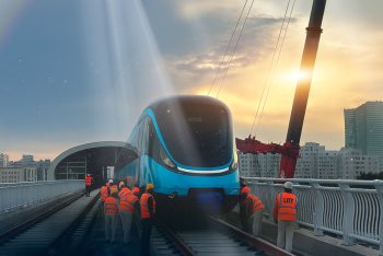 Фотография к новости: Что происходит на стройплощадке ЛРТ в Астане