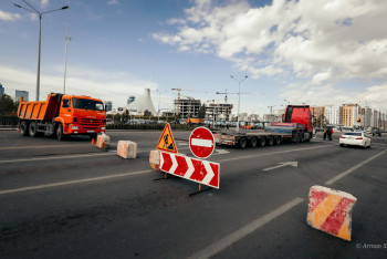 Фотография к новости: В Астане стартовал ремонт главных улиц