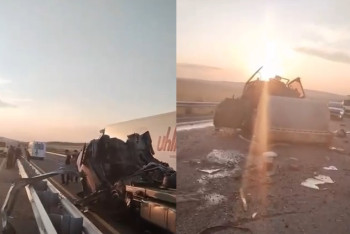 Фотография к новости: Водителя эвакуатора раздавило катком на трассе Балхаш – Караганда