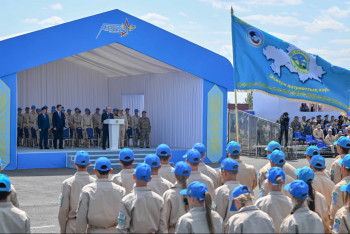 Фотография к новости: Токаев призвал молодежь ценить мир и быть готовыми к защите страны