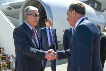 Фотография к новости: Токаев прибыл в Минск