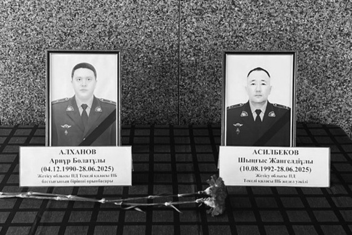 В Жетысу при исполнении служебных обязанностей погибли двое полицейских