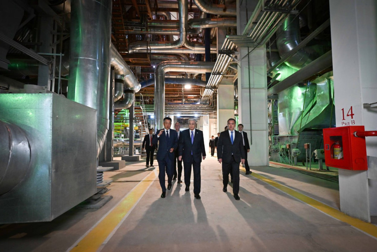 Токаев ознакомился с деятельностью первой очереди ТЭЦ-3 Астаны