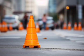 Фотография к новости: Участок улицы Достык закрыли в Астане на ремонт