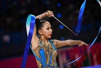 Фотография к новости: Казахстанская гимнастка завоевала "бронзу" на Всемирной Универсиаде