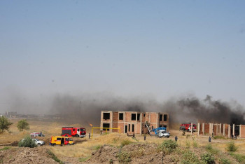Фотография к новости: Землетрясение по сценарию: в Казахстане отработали действия в условиях катастрофы