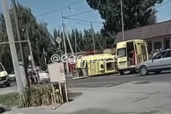 Жесткое ДТП со скорой в Талдыкоргане: машина перевернулась несколько раз