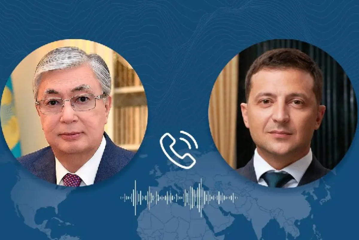 Состоялся телефонный разговор президентов Казахстана и Украины