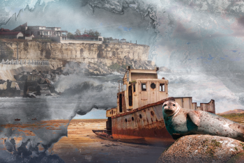 Фотография к новости: Сухое дно и солёная пыль: ученые сделали тревожный прогноз по судьбе Каспия