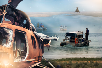 Фотография к новости: Крушение военного вертолёта EC-145: что известно о состоянии Сорбулакского водохранилища