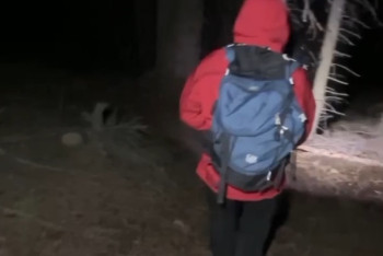 Фотография к новости: Спасатели всю ночь искали подростков под пиком Фрунзе