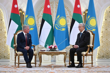 Фотография к новости: Токаев и Король Иордании обсудили укрепление двусторонних связей