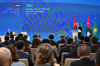 Фотография к новости: Токаев и Король Абдалла II открыли казахско-иорданский бизнес-форум