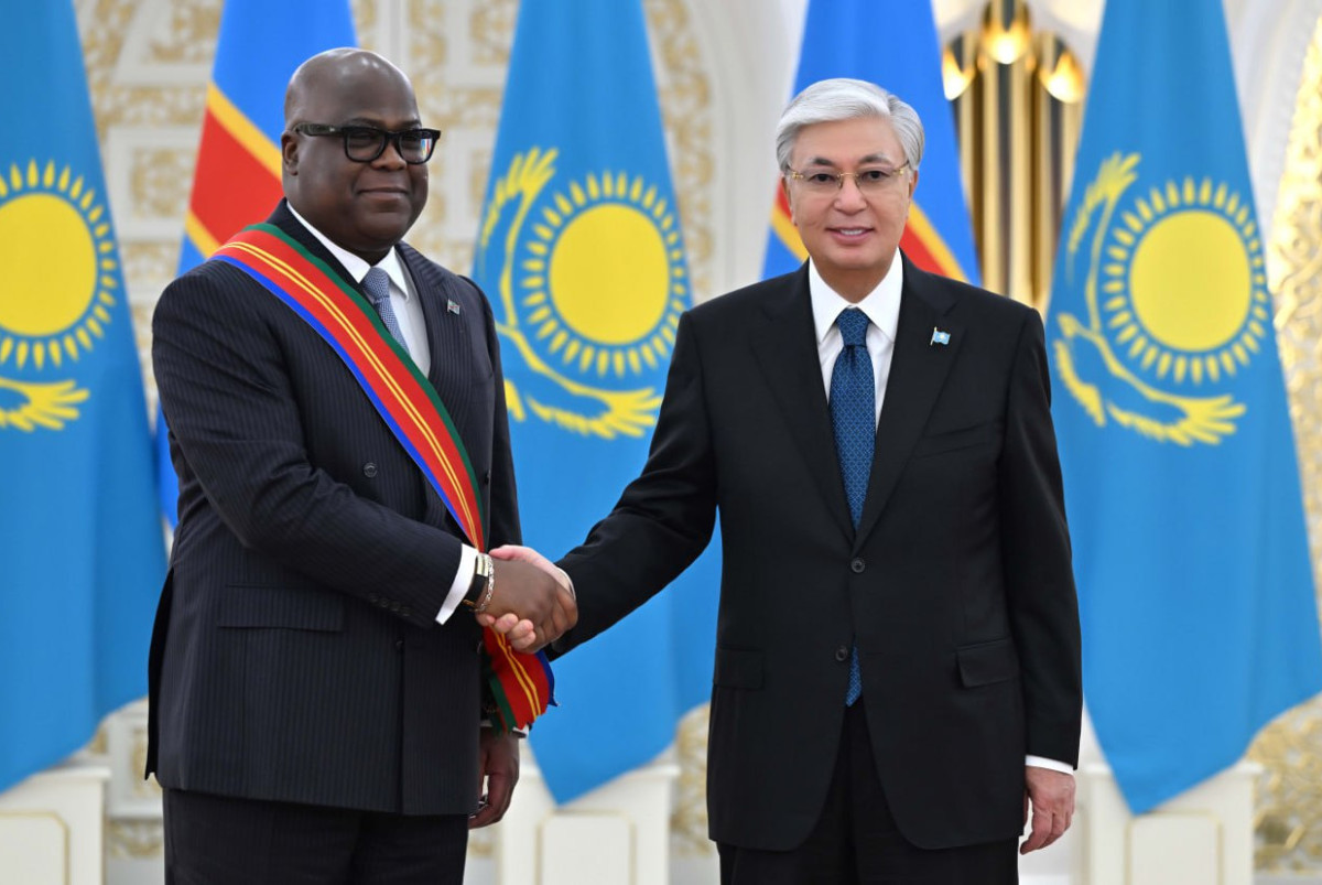 Токаев наградил президента ДР Конго орденом "Достық" I степени