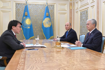 Фотография к новости: Токаев заслушал отчет главы антимонопольного агентства