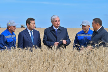 Фотография к новости: Токаеву доложили о рекордных посевных в Акмолинской области
