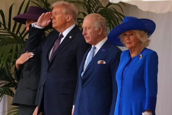 Фотография к новости: В Великобритании состоялась встреча Дональда Трампа с Карлом III