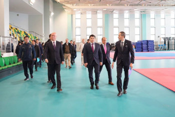 Роман Скляр проверил строительство Национального университета спорта в Астане