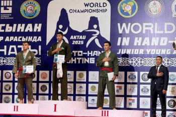 Фотография к новости: "Золото" и "серебро" завоевали казахстанские военные на ЧМ по рукопашному бою