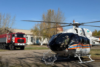 Пострадавших в ДТП детей эвакуировали вертолетом МЧС в Кокшетау