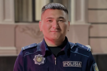 Фотография к новости: Полицейский по имени Путин: в Мангистау служит тёзка российского президента