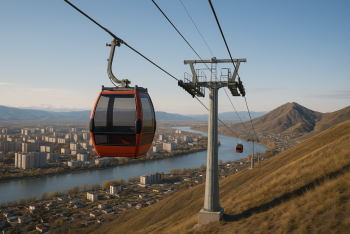 Фотография к новости: Автобусы переполнены, мостов не хватает: зачем Усть-Каменогорску канатная дорога?