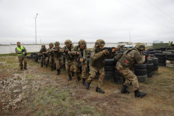 Фотография к новости: Проект SARBAZ+, сервис ARMIA.KZ: журналистам показали новые технологии современной армии Казахстана