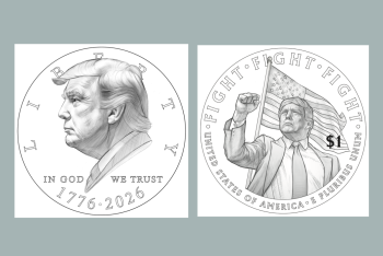 Фотография к новости: В США хотят выпустить монету с изображением Дональда Трампа