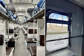 Фотография к новости: На маршруте "Уральск – Астана" появились новые плацкартные вагоны